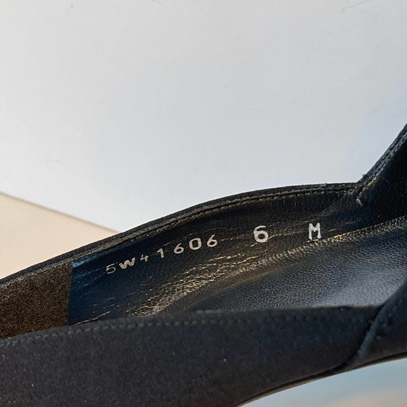 Stuart Weitzman Black Fabric High Heel Pumps Size 6M - Picture 7 of 8